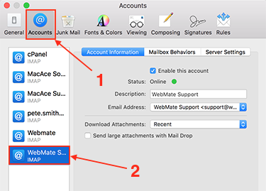 outlook for mac add apple mail